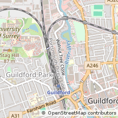 Map of Guildford, Surrey