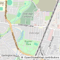 Map of Stockton-on-Tees, Teesside