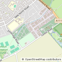 Map of Ilford, Essex