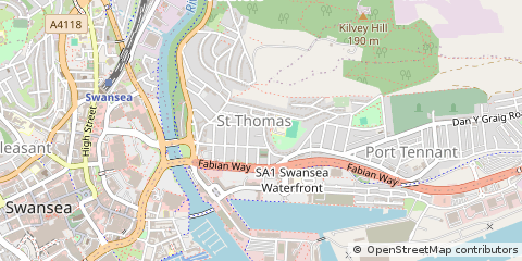Map of Swansea