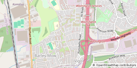Map of Chester LE Street, Durham