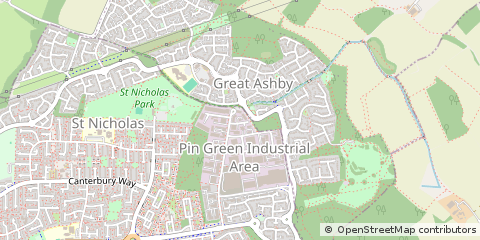 Map of Hertfordshire, Herts
