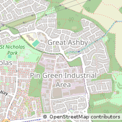 Map of Hertfordshire, Herts