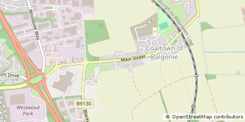 Map of Glenrothes, Fife