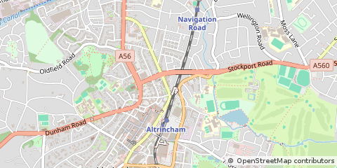 Map of Altrincham