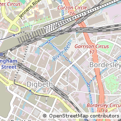 Map of Birmingham, West Midlands