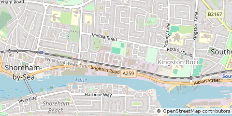 Map of Shoreham-by-SEA, West Sussex