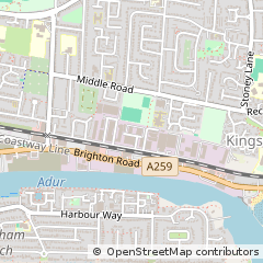 Map of Shoreham-by-SEA, West Sussex