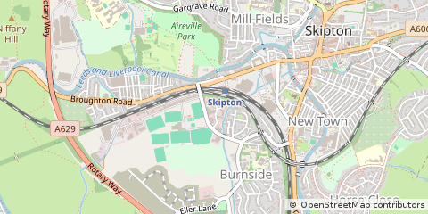 Map of Skipton, North Yorkshire