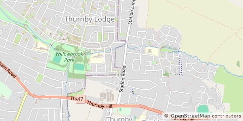Map of Leicester, Leics