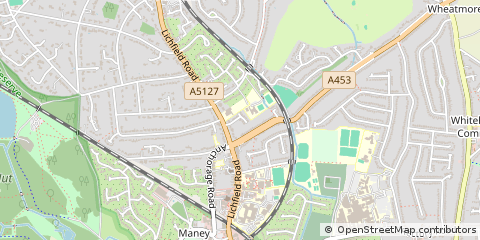 Map of Sutton Coldfield, West Midlands
