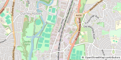 Map of Derby, Derbyshire