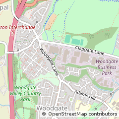 Map of Birmingham, West Midlands