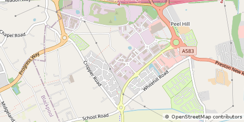 Map of Blackpool, Lancashire