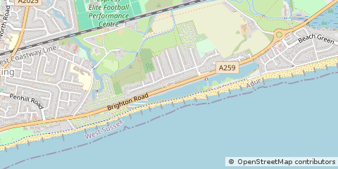 Map of Hove, East Sussex