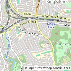 Map of Glasgow, Lanarkshire
