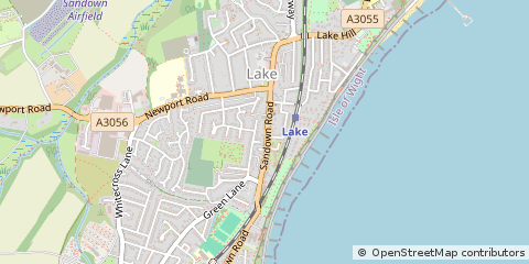 Map of Sandown, Isle of Wight