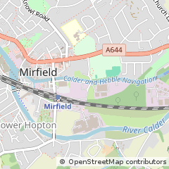 Map of Mirfield, West Yorkshire