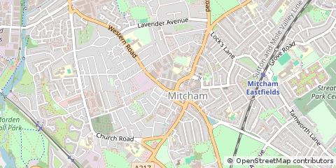 Map of Mitcham