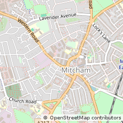 Map of Mitcham