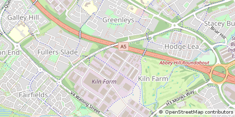 Map of Milton Keynes