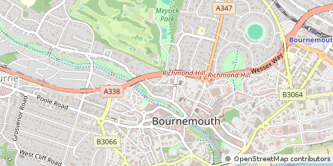 Map of Bournemouth, Dorset