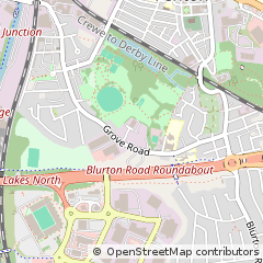 Map of Grove Road Fenton, Staffordshire