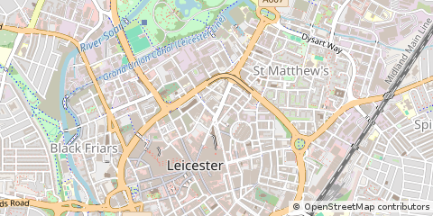 Map of Leicester
