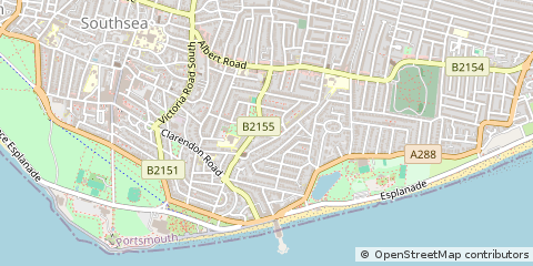Map of Southsea, Hampshire