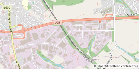 Map of Alfreton, Derbyshire