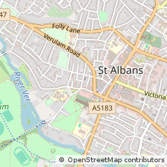 Map of ST. Albans, Hertfordshire