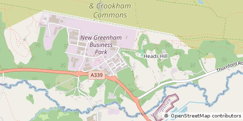 Map of Thatcham, Berkshire