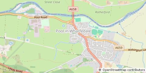 Map of Leeds, West Yorkshire