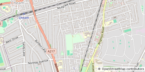 Map of Sutton