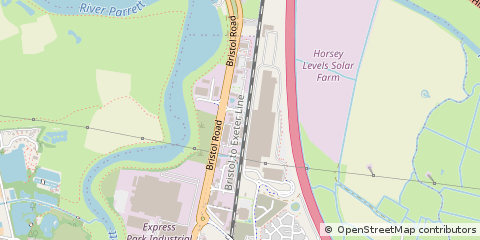 Map of Bridgwater, Somerset