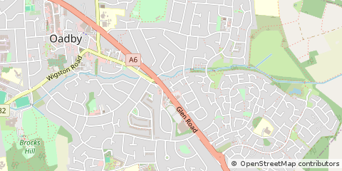 Map of Leicester, Leicestershire