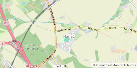 Map of Rotherham