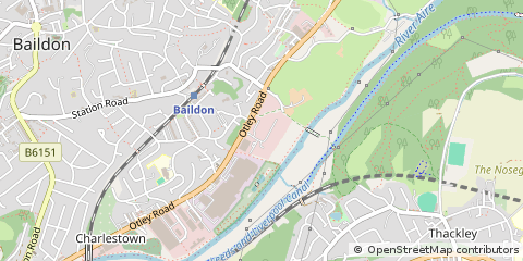 Map of Baildon, West Yorkshire
