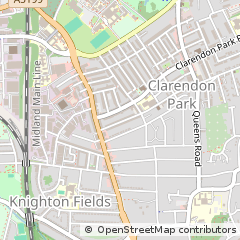 Map of Leicester, Leicestershire