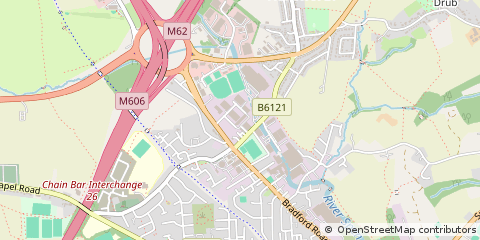 Map of Cleckheaton, West Yorkshire
