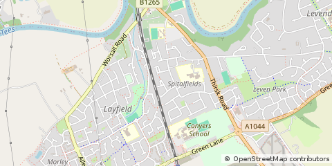 Map of Yarm, Cleveland