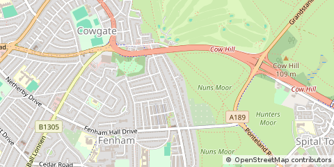 Map of Tyne & Wear, Tyne and Wear