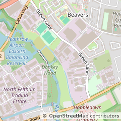 Map of Hounslow, Middlesex