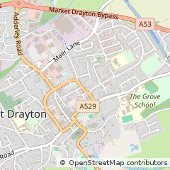 Map of Market Drayton