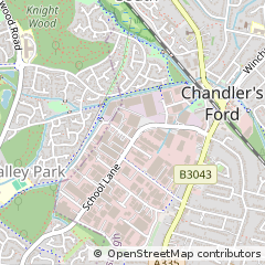 Map of Eastleigh, Hampshire