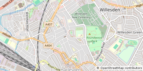 Map of Harlesden