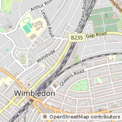 Map of Wimbledon, London
