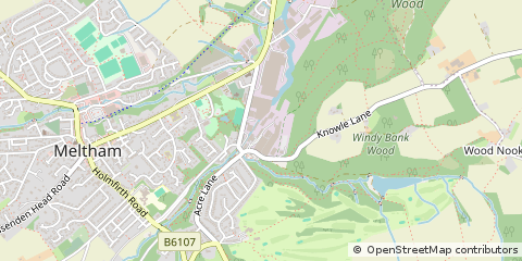 Map of Holmfirth, West Yorkshire