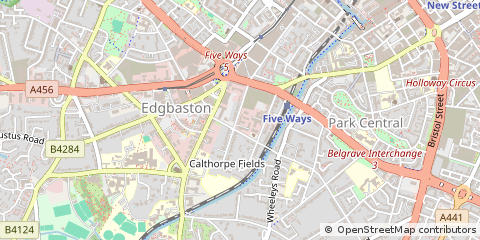Map of Birmingham