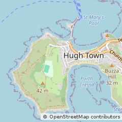 Map of ST Marys Isle of Scilly, Cornwall